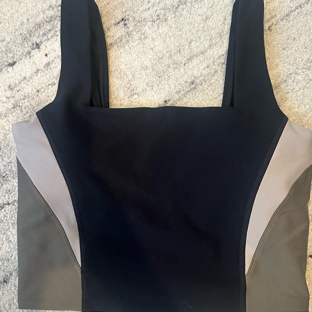 Abercrombie & Fitch Black and Gray Tank Top